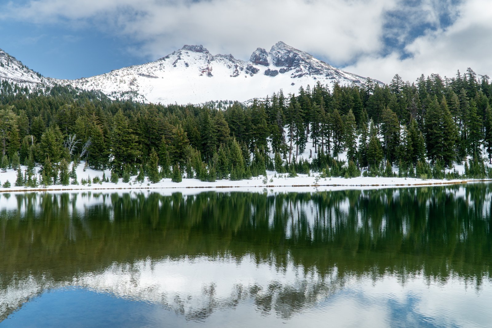 Broken Top at Green Lakes
